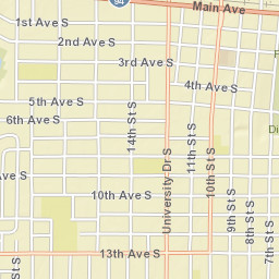 336 7th Street South Fargo ND Street Map