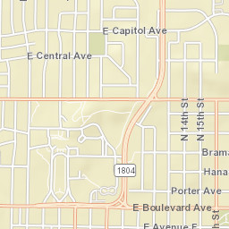 1301-1399 East Ave F Bismarck ND 58501 Street Map