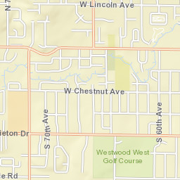 6001-6099 West Walnut Avenue, Yakima Street Map