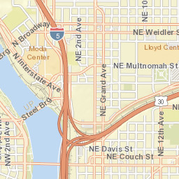 300-362 Northwest Naito Parkway, Portland Street Map