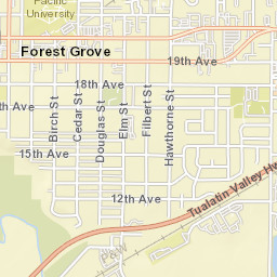 2120 College Way, Pacific University, Forest Grove Street Map