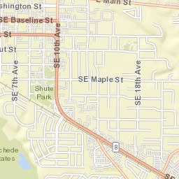 800-888 Southeast Baseline Street, Hillsboro Street Map