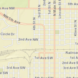 222 2nd Avenue Southwest, Aberdeen, SD Street Map