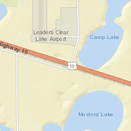 U.S. 10, Clear Lake, MN 55319 Street Map