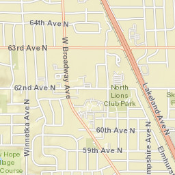 6315-6399 Bottineau Boulevard, Brooklyn Park, MN Street Map