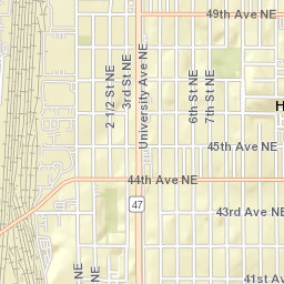 698 42nd Avenue Northeast, Columbia Heights Street Map