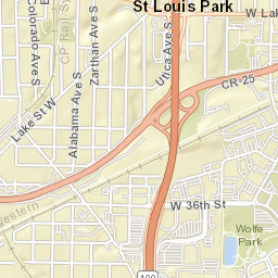 Minnetonka Blv & Salem/ Raleigh, St. Louis Park Street Map