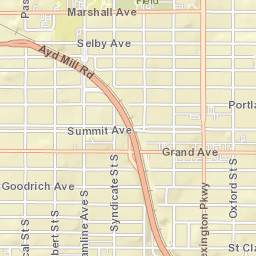 1354-1364 Marshall Ave St Paul MN Street Map