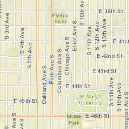 4598 Park Avenue South, Minneapolis, MN Street Map