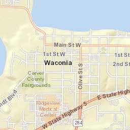 115 South Olive Street, Waconia, MN 55387 Street Map