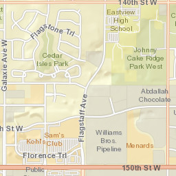 14194-14494 Johnny Cake Ridge Road, Apple Valley, MN 55124, U Street Map