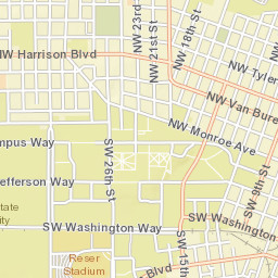 Southwest Pioneer Place, Oregon State University, Corvallis,  Street Map