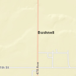 21100-21120 478th Ave Bushnell SD Street Map