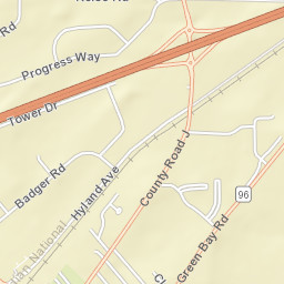 1601-1773 Hyland Ave Kaukauna WI Street Map