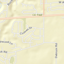 401 Paul Ct Combined Locks WI Street Map