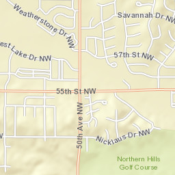 5418 Weatherstone Drive Northwest, Rochester Street Map