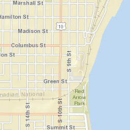 1501-1599 Dewey St, Manitowoc, WI Street Map