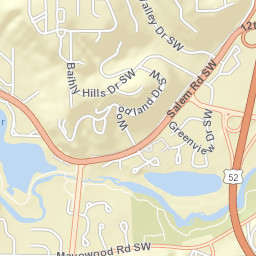 2254-2314 Baihly Hills Dr SW, Rochester, MN Street Map