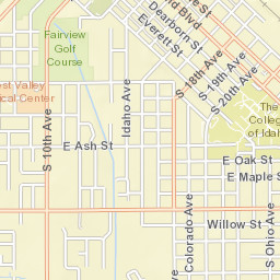 339-399 East Logan Street, Caldwell, ID Street Map