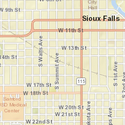 816 South Grange Avenue, Sioux Falls, SD Street Map