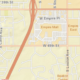 4900-5098 W 43rd St Sioux Falls SD Street Map