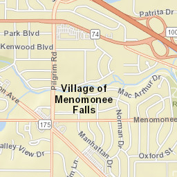 Highway 100, Menomonee Falls, WI 53051 Street Map