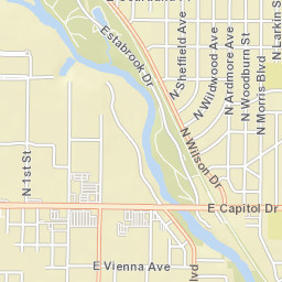 4455 North Larkin Street, Milwaukee, WI  Street Map