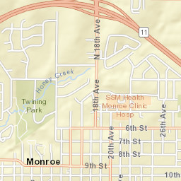1409 9th Street, Monroe, WI 53566, USA Street Map