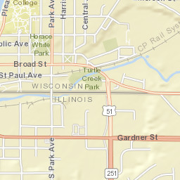 575-699 Washington St, South Beloit, IL Street Map