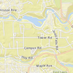 Cradit Farm Rd, Cornell University, Ithaca, NY Street Map