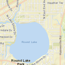 414 East Lake Shore Drive, Round Lake Park Street Map