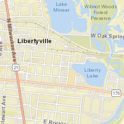 201-289 E Rockland Rd, Libertyville, IL Street Map