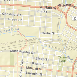 1101 South Church Street Rockford IL Street Map