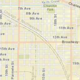 2001-2099 10th Ave Rockford IL Street Map