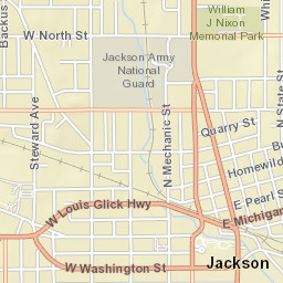 100 South Cooper Street, Jackson, MI  Street Map