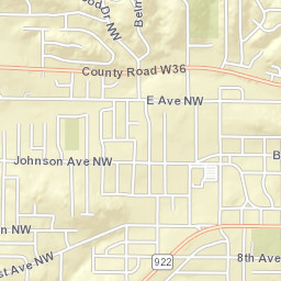 1989-1999 1st Ave SW Cedar Rapids Street Map