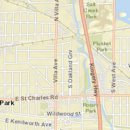 211-213 South Villa Avenue, Villa Park, IL Street Map