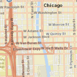 Chicago, Illinois Street Map