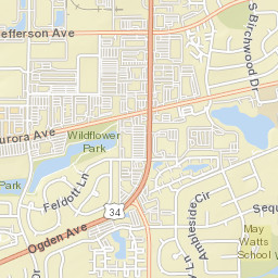 2000-2098 Aurora Ave, Naperville, IL 60540 Street Map