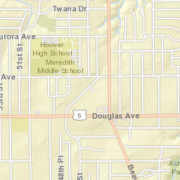 3801-3811 48th Place Des Moines IA Street Map