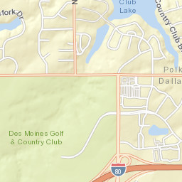 1633-1697 Country Club Boulevard, Clive, IA Street Map