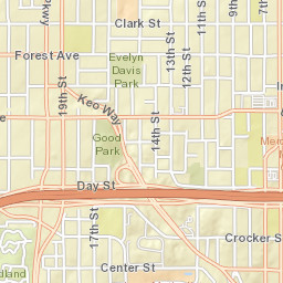 Keosauqua Way & University Avenue, Des Moines Street Map