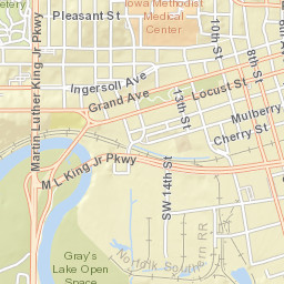 Martin Luther King Jr Pkwy Des Moines Street Map
