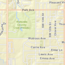 1033-1095 Watrous Avenue Des Moines IA Street Map