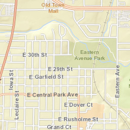 1211 E Central Park Ave Davenport Street Map