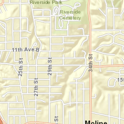 1421 25th Street, Moline, IL 61265, America Street Map