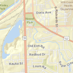 923 South Chicago Street, Illinois and Michigan Street Map