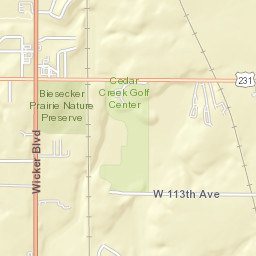 10565-10661 Wicker Blvd, St John, IN 46373 Street Map