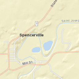 5786-5798 County Road 68, Spencerville, IN Street Map