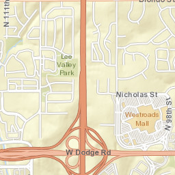 1514-1598 North 104th Plaza, Omaha, NE Street Map